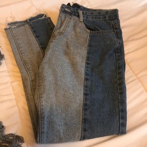 Forever 21 two tone denim